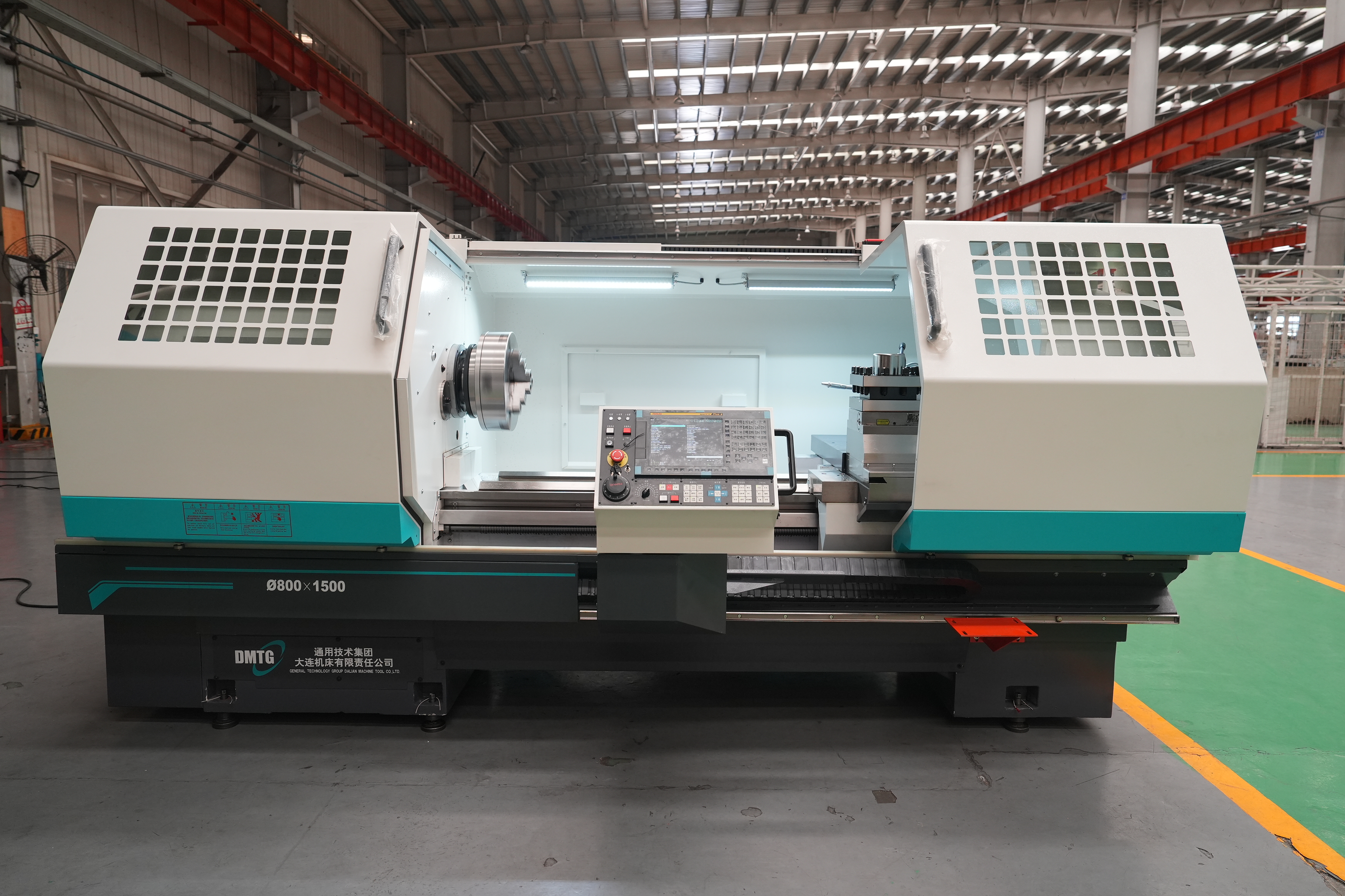 Máquina de torno CNC de cama plana horizontal de alta precisión CKA6180