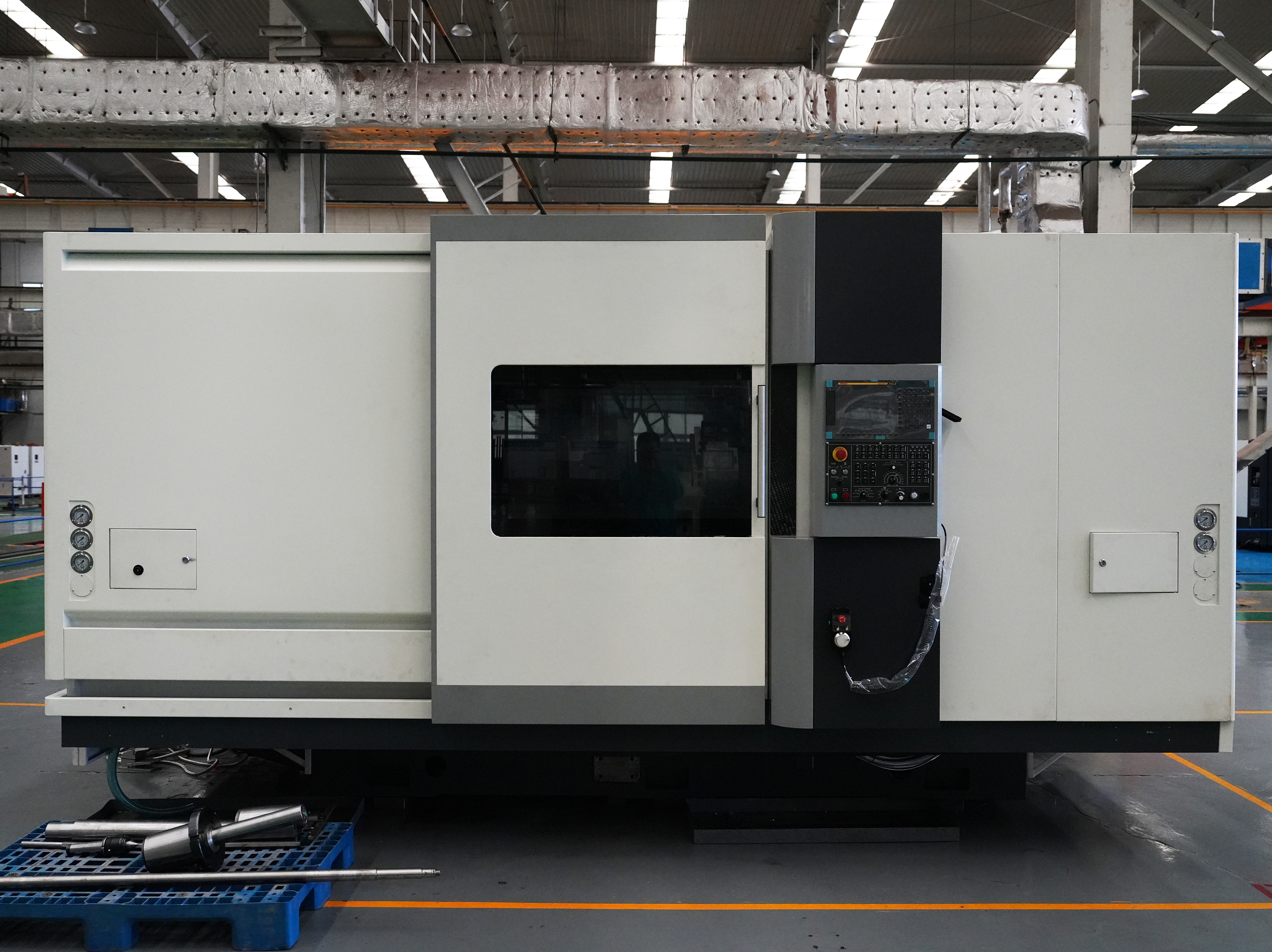 Máquina de torno de torneado CNC de alta velocidad de husillo DL-40MH con herramienta viva 